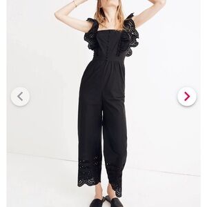 Madewell Eyelet Ruffle Jumpsuit